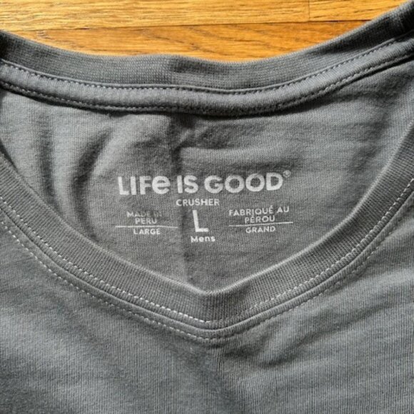 Life is Good Pickleball & Beer T-Shirt - Navy - Large - Picture 3 of 3